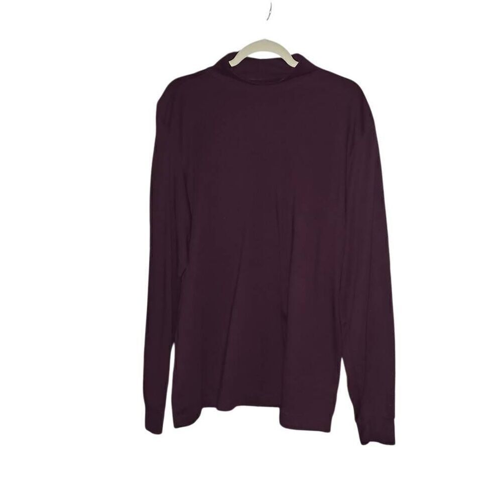 Lands' End Plum Purple Longsleeve cowlneck Shirt. Size XL